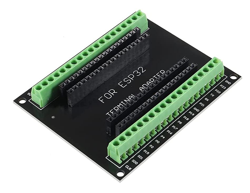 ESP32 microcontroller module terminal adapter voor ESP-WROOM-32